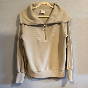 Varley Vine Half Zip Pullover - Light Sage Green, Size Small